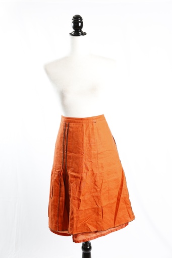 [OP05017] Falda naranja con godets