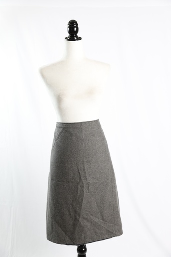 [OP05023] Falda paño recta gris