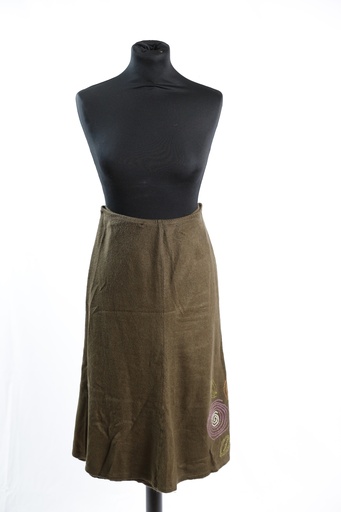 [OP05044] Falda marrón fieltro