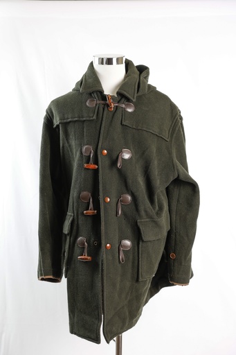 [OP05073] Trenca con capucha verde