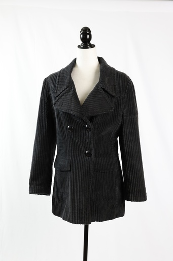 [OP05101] Chaqueta pana gris oscuro
