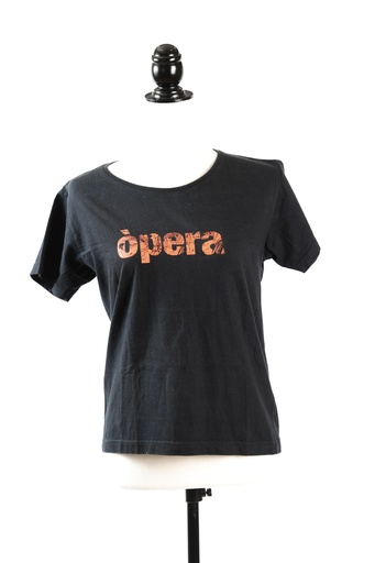 [OP05115] Camiseta manga corta negro logo ópera naranja