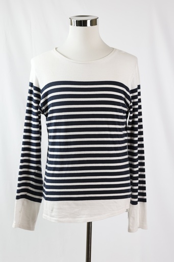 [OP05153] Camiseta manga larga rayas blanco y negro