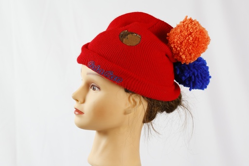 [OP05154] Gorro rojo pompones