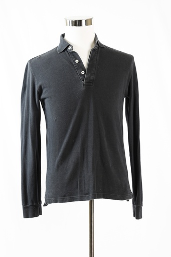 [OP05165] Polo negro manga larga