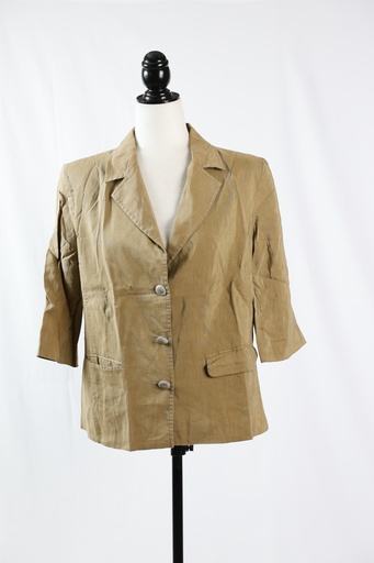 [OP05185] Chaqueta americana marrón manga francesa