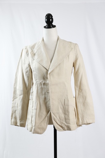 [OP05201] Chaqueta americana beige lino