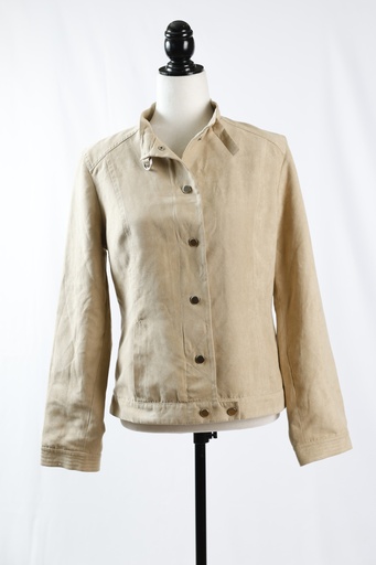 [OP05212] Cazadora antelina beige