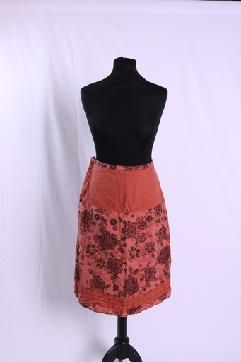 [OP05339] Falda estampada color teja