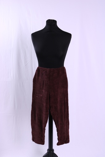 [OP05353] Pantalón jaspeado granate cintura elástica