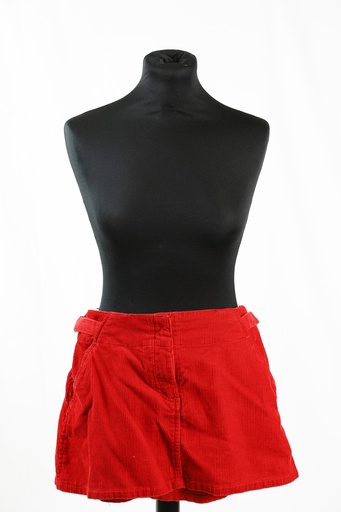 [OP05364] Minifalda rojo pana