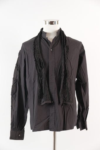 [OP02644] Camisa  cuello mao con pañuelo de encaje