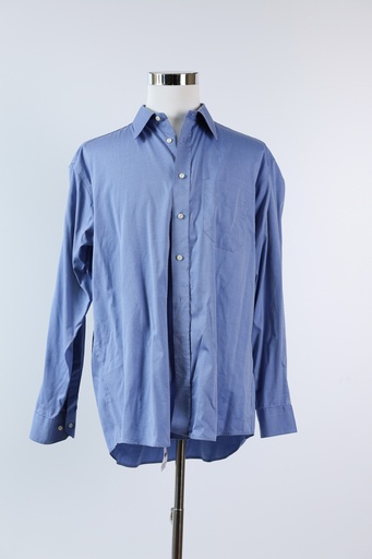 [OP03324] Camisa H azul bolsillo delantero