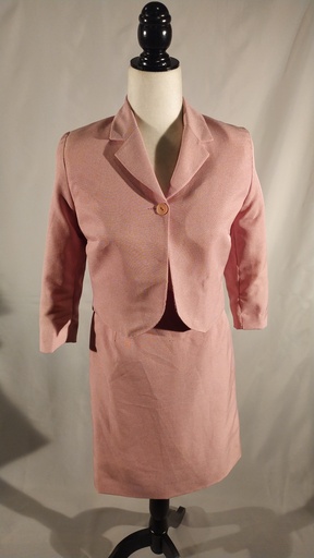[OP05446] Conjunto chaqueta corta+ falda rosa  (Cayetana)