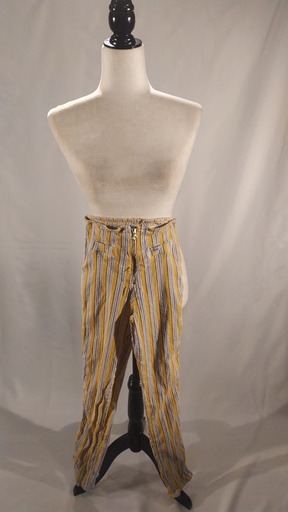 [OP05489] Pantalón tiro alto elástico amarillo(sobrante)