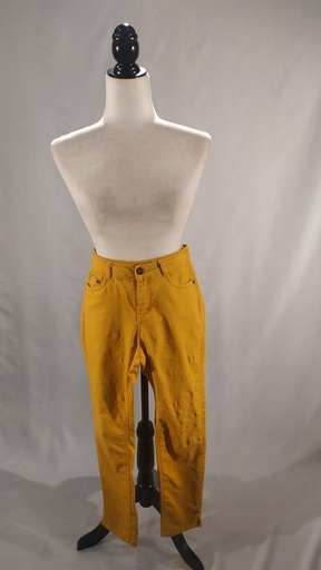 [OP05490] Pantalón tejano amarillo(sobrante)