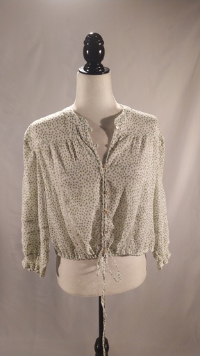 [OP05500] Blusa manga larga cuello mao estampado flores(sobrante)