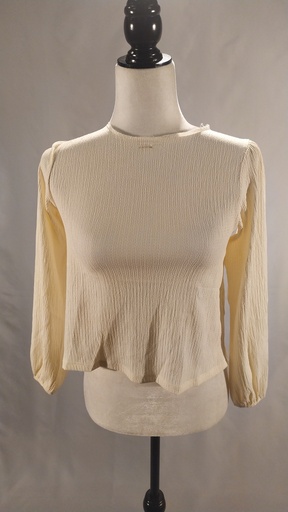 [OP05505] Blusa punto manga larga beige niña(sobrante)