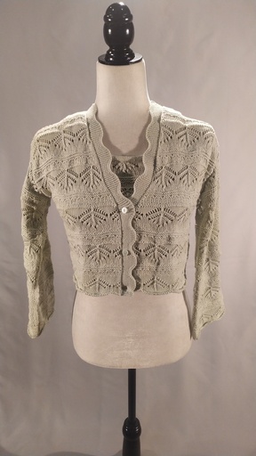 [OP05506] Conjunto chaqueta y camiseta tirantes punto calado(sobrante)