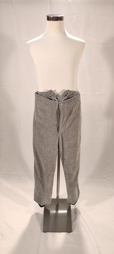 [OP05528] Pantalón época de tapicería gris azulado (Fernando)