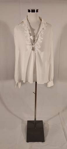 [OP05533] Camisa de época blanca con chorreras (Paquiro)