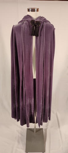 [OP05538] Capa de terciopelo morada con capucha (Don Quijote)