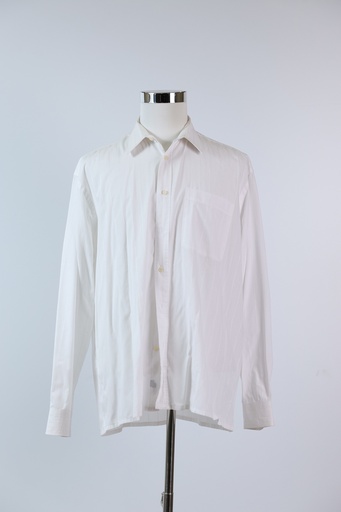 [OP03307] Camisa H blanca rayas verticales