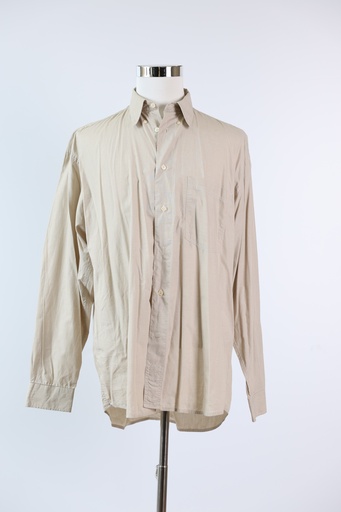 [OP03313] Camisa H camel con bolsillo delantero