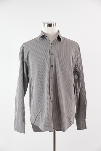 [OP02657] Camisa H gris rayas negras