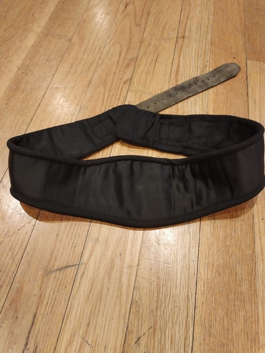 [OP05661] Cinturón negro ancho raso