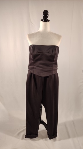 [OP05667] Cuerpo y pantalón negro neopreno(VIOLETA)