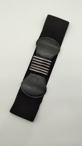 [OP05671] Cinturón negro con hebilla metálica(VIOLETA)
