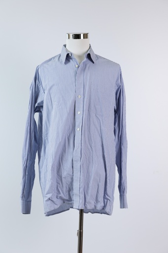 [OP03315] Camisa H rayas azules verticales