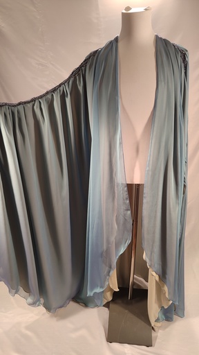 [OP05723] Capa organza azul muy ancha (Elsa)