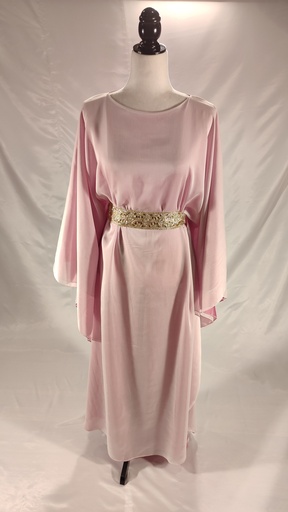 [OP05766] Vestido tipo túnica de gasa rosa