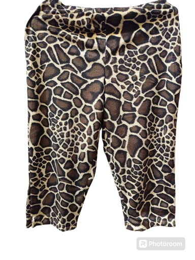 [OP05863] Pantalón pirata jirafa lycra terciopelo cintura con goma