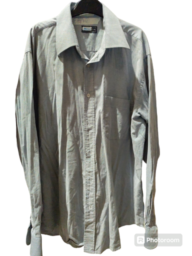 [OP05874] Camisa de vestir azul con  bolsillo (copia)