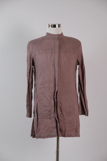 [OP03177] Camisa M/L cuello mao lino ambientada