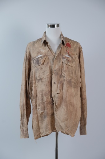 [OP03171] Camisa M/L marrón ambientada