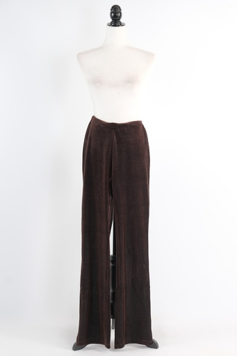 [OP05901] Pantalón  marrón oscuro licra terciopelo