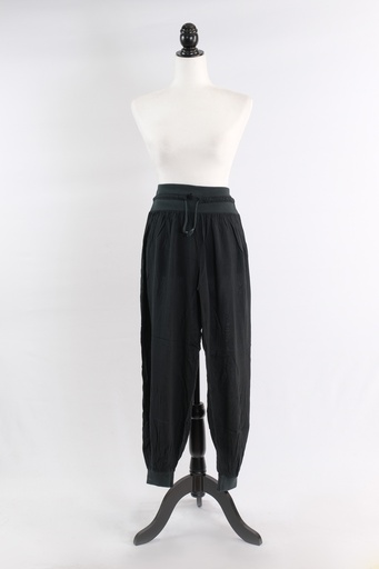 [OP05903] Pantalón bombacho negro gasa