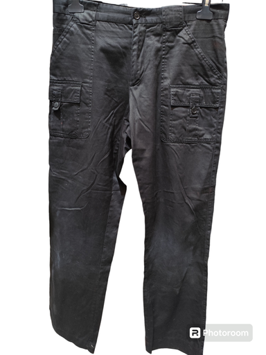 [OP05919] Pantalón negro cargo bolsillos delanteros