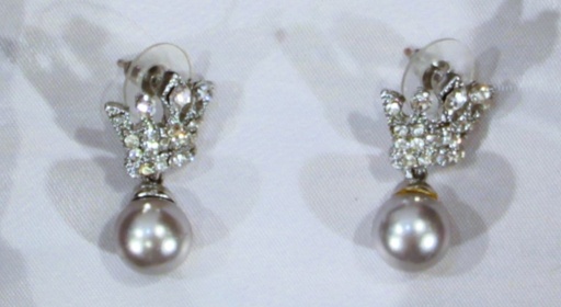 [OP05994] Pendientes corona y circonitas