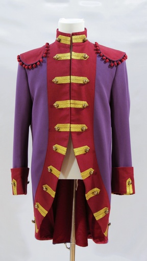 [OP06058] Chaqueta morada y roja militar época