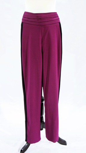 [OP06065] Pantalón bailaor granate con franja lateral negra