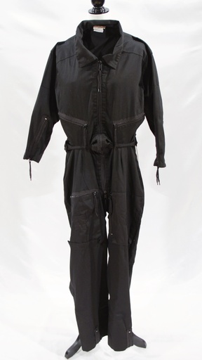 [OP06073] Mono negro cremalleras