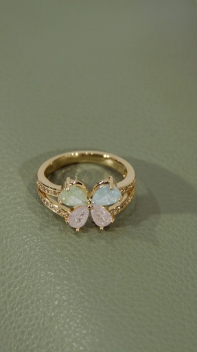 [OP06080] Anillo dorado mariposa