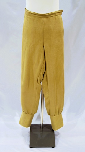 [OP06099] Pantalón lino amarillo época