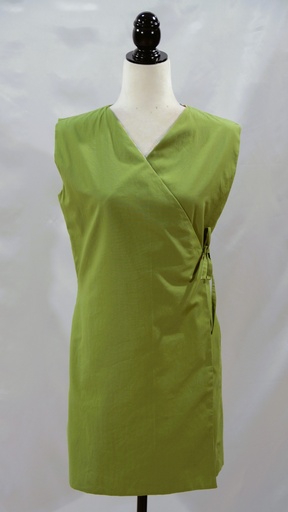 [OP06144] Bata reversible peluquera/criada verde