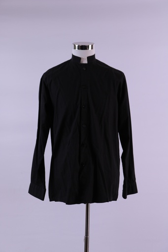 [OP01843] Camisa cura cuello mao con alzacuellos